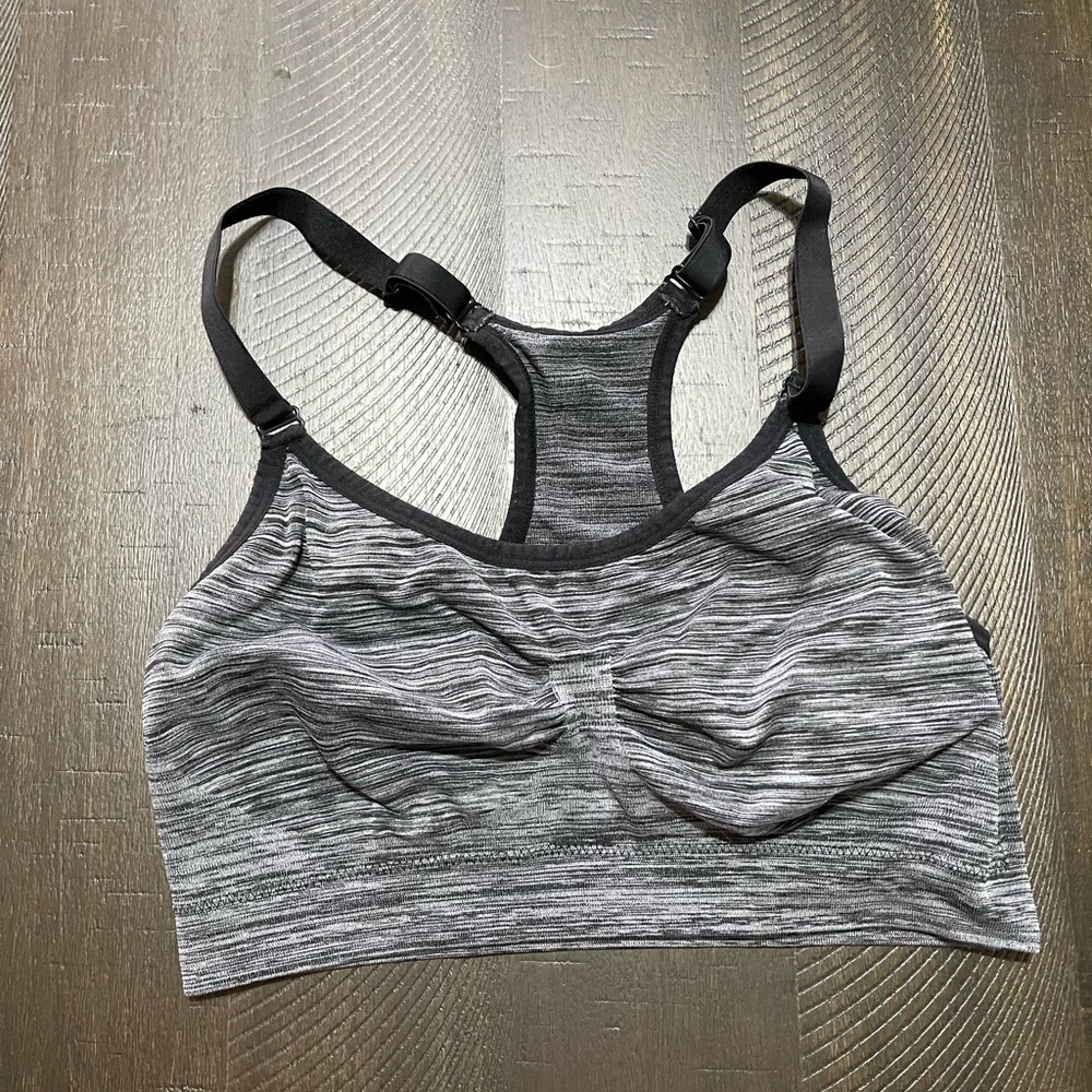 Gray Sports Bra